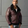 Fashion AVIREXFLY men leather jackets with Diagonal zipper Flight jacket Flocking sheepskin genuine leather jacket