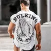 Jaysnow mens fitness t-shirt ginásios fisiculturismo treino magro manga curta algodão camiseta verão macho casual tee tops roupas