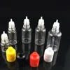 Ejuice şişeleri boş şişeler çocuk geçirmez plastik kurcalama açık şişe 5ml 10ml 15ml 20ml 30ml 50ml evcil hayvan damlası şişesi3254342