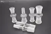 Adaptateur de verre déroulant Adaptateurs en gros pour bongs de 18 mm à 14 mm avec bouche de broyage mâle femelle, joint clair, adaptateur en verre le plus chaud