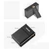 Cigarettfodralhållare tändare behållare 4 färger med USB lättare laddningsbar 20st kapacitet för rökverktyg Tillbehör Box 2 Styles