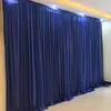 3M high3M wide wedding curtain black backdrop color Party Curtain Celebration draps Performance Background Satin Drape wall valan9276834