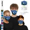 US Ship The Starry Night US Flag Printed Designer Face Masks Stjärnor och Stripes Ansikte Mask Mask Utomhus Cykling Sport Dammsäkra Masker