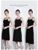 Women's Camisoles Full Slips Dress with shoulder-straps Long Under dress Solid underskirt Inner Petticoat height 90 to 120cm