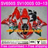 Тело Для SUZUKI SV1000S SV650S 03 04 05 06 07 08 20HM.18 SV650 1000 S SV 650S 1000S 10 11 09 12 13 2003 2004 2005 2013 обтекателя Stock желтый