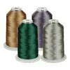 Clothing Yarn Simthread Embroidery Machine Thread Polyester HUGE Spool 5000 Meters 4 Colors Pack1