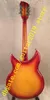 12-струнная гитара Rick 381model Electric Guitar, двухсторонняя Flamed MapleTop, накладка из розового дерева имеет глянцевый лак