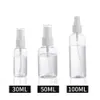 Household Sundries fine mist clear spray bottles with pump cap, reusable and refillable small empty plastic for travel