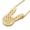 Fashion-кулон ожерелье для мужчин женщин роскоши дизайнер мужской Bling алмазов кроликов животных подвески золотое ожерелье ювелирные изделия любовь подарок