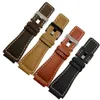 33 24mm Convex End Italian Calfskin Leather Watch Band For Bell Series BR01 BR03 Strap Watchband Bracelet Belt Ross Rubber Man243B