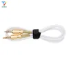 300 teile/los 1 m/3ft 3,5mm Stecker auf Stecker Vergoldete Frühling schutz L stecker AUX Audio Kabel kabel