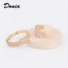 Donia Smycken Lyx Bangle European och American Fashion Eximded Classic Big Nails Micro-Inlaid Zircon Bracelet Ring Set Kvinnors Designer Gift