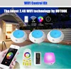 2 Lamps Kit Wifi LED Pool Light RGB Underwater Lights Resin Filled Foco PAR56 18W 42W Piscina Lamp With Timer Dimmer App Controlle6694794