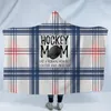 Hockey com capuz cobertores Plush Sherpa Blanket Xmas 3D Impresso Cabo Manto lã macia Inverno Swaddling Cama Quilt Nap Wraps LXL680-1