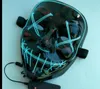 Masquerade маски Halloween маски Led маска партии Masque неоновый свет Glow In The Dark Horror Светящиеся Masker Чистки