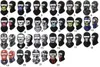 Hot 3D printing skeleton headband hood masked ghost masks party cosplay full face bretahble masks outdoor camping hiking riding equipment