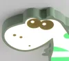 Детская комната Светодиодная потолочная лампа теплый мультфильм динозавров спальня мужской и женской комнаты освещение глаз защита от глаз Димминговая кованые лампы
