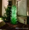 アート装飾ガラス彫刻床ランプクリスマスアースロビーのためのオレンジ色の植物の木