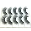 Falsos cílios 5 pares naturais 6d Faux Mink Hair Handmade Wispies Lashes Liners Cruelty-Criss-Cross 7 Styles