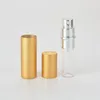 Mini Portable 5ml Aluminium Refillerbar Parfymflaska med Spray Atomizer Glass Spray Flaskor Tom Kosmetiska behållare