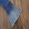 Primavera Autunno Ragazze Jeans Pantaloni a zampa Primavera Pantaloni per bambini Abiti per ragazze Tagliare pantaloni di jeans Pantaloni lunghi Abbigliamento per bambini