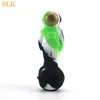 4.9 Inch astronaut shape silicone smoking pipe Cigar Pipes tobacco glass pipe silicone bong with glass bowl