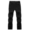 Pantaloni unisex staccabili regolabili resistenti all'acqua ad asciugatura rapida con zip Pantaloni da trekking da passeggio Arrampicata estiva all'aperto convertibile14354581