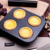 4/6/12 Holes DIY Bakesverktyg Non-stick Steel Cupcake Mold Egg Tart Bricka Skål Muffin Cake Mold Biscuit Pan Bakeware