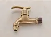 Carved Wall Mount Faucets Brass Antique Bronze Bibcock Outdoor Garden Faucet Small Laundry Faucet Tap3297673