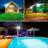 Luci di inondazione a LED solari, luci di paesaggio per esterni a cambiamento di colore RGB da 50 W Luci solari telecomandate impermeabili per giardino, patio, cortile,