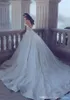 2019 Vintage Arabisch Dubai Prinzessin Hochzeitskleid Schulterfrei Lange Applikationen Spitze Kirche Formelle Braut Brautkleid Plus Size Maßgeschneidert