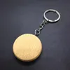 Hot Wooden Keychain Blank Wood Key Chain Car Pendant En mängd olika former Round Square Heart Key Ring Party Gift T2C5131