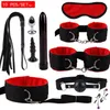 Sexleksaker för kvinnor Vuxenspel Hand s Whip Mouth Gag Rope Metal Butt Plug BDSM Bondage Set Bead Anal Plug Vibrator för Vuxen