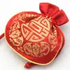 Vintage Happy Mini Small Bags for Gift Tea Candy Chocolate Silk Brocade Pouch High End Drawstring Chinese Ethnic style Jewelry Gif9440133