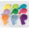 15quot gehaakte hoofdband lint trim roll per meter Tutu rok tailleband gehaakte bands voor baby meisje elastische bloem hoofdbanden Bo4353685