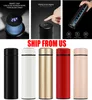 US Stock 450ml Fashion Smart Vacuum Cup With LED Temperature Display Stainless Steel Vacuum Flask Bottle Travel Thermos Cup Coffee Mugs