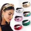 Mode femmes noué bandeau couleur vive croix noeud femmes cheveux tête cerceau Simple doux filles cheveux bandeau cheveux accessoires