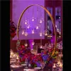 Cirkel Ronde Bloem Stand Goud Metalen Bloemen Vaas Rack Decoratieve Bloemstukken Houder Bruiloft Decoratie Tafel Centerpiece