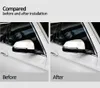 ملصقات ألياف الكربون السيارة مرآة الرؤية الخلفية مرآة مضاد للاصطدام ملصقات مضادة للالتصاق لـ BMW E60 F10 F07 F01 5 Series 5GT227E
