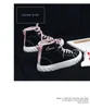 Yul Canvas Buty Kobiety Wysoka Pomoc Uczniowie Koreańska wersja 2019 wiosna Model Baiji Harajuku Ulzzang Nowe Casual Shoes