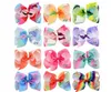 6 Inch Bowknot JOJO Bows Hairpin for Girls barrettes Unicorn Rainbow paillette Design Girl Hair Clips Bowknot Hairs Accessory2514132