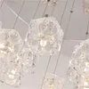 Modern light luxury ice crystal chandelier creative personality led new pendant lamps ceiling lights chandelier lighting