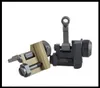 Tactical Hunting KAC Type SR16 300M Flip Up Folding BUIS Iron Rail Mounted Rear Sight