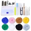 Sewing Notions & Tools 1 Set Of Wool Felt Needle Tool Kit DIY Felting Mat Craft Needlework Sets Supplies1