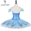 Adulte classique ballet tutu bleu plateau de crêpes tutu costume performance compétition professionnel robe de ballerine tutus BT9142