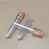 맞춤형 DIY 연필 모양 빈 입술 광택관 명확한 립글로스 튜브 전체 플라스틱 립스틱 립밤 병 리필 가능한 병 C3804331