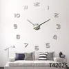 Hot Sale 3D DIY Wall Clock Modern Design Saat Reloj de Pared Metal Art Clock Living Room Acrylic Mirror Watch Horloge Murale