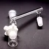Glasdroppe Adaptrar 3 Joint Reclaim Ash Catcher Adapter för HOOSHS Glass Bong Oil Rigs 14,4 mm eller 18,8 mm med Keck Clip