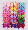 Kids Girls Ribbon Bows Clips avec épingles à cheveux Boutique Navy Rose Rose Rose Bow Hairclips Headswear Facite Hair Accessoires HD3441