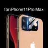 iPhone 11 Pro Max 3D 전체 백 카메라 렌즈 화면 보호기에 대 한 100pcs 아이폰 11 프로 최대 2019 강화 유리 필름 알루미늄 금속 렌즈